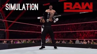 WWE 2K16 SIMULATION: Roman Reigns vs Finn Balor | RAW 25/7/16 Highlights