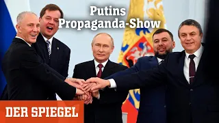 Feierlicher Völkerrechtsbruch: Putins Propaganda-Show geht weiter | DER SPIEGEL