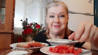 Мукбанг не ASMR # Суп с галушками😋