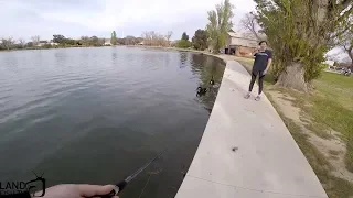 Activist Confronts Fisherman At Lake