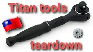 Titan 11313 1/4-Inch Drive x 4-Inch Micro 90-Tooth Swivel Head Ratchet Teardown