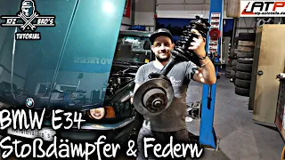 BMW E34 | Stoßdämpfer & Federn Vorne wechseln | Drehmomentwerte | Shock Absorber Replacement