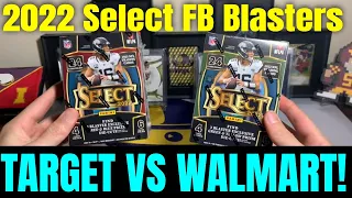 WALMART VS TARGET With 2022 Select Football Blaster Boxes! Is There A Better Box Format?