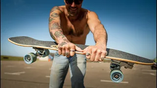 SURFSKATE BASICS #4 - How to do a rail grab on a surf skate