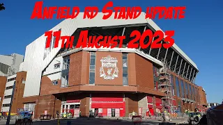 Anfield road stand extension update and work in progress 11th August 2023