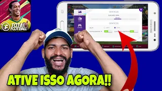 TOTAL FOOTBALL MELHOR CONFIGURAÇÃO PRA RODAR LISO. #totalfootball #totalfootball2023 #soccer