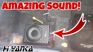 I Installed a Hyanka Active 8" subwoofer in my wifes 2021 Outlander Sport #hyanka#outlander#caraudio