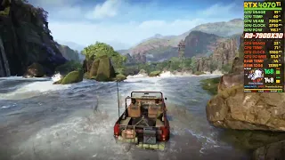 RTX 4070 Ti Uncharted The Lost Legacy AMD Ryzen 9 7900X3D