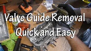 Valve Guide Removal Trick VW TDI 8V Cylinder Head