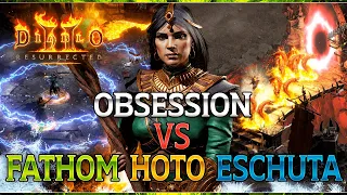 OBSESSION vs HOTO vs FATHOM vs ESCHUTA's - Who comes out on TOP ? - Diablo 2 Resurrected - PTR 2.4