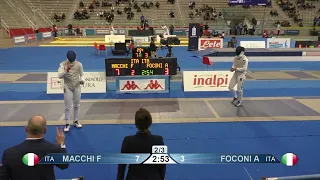 2023 134 T08 01 M F Individual Torino ITA GP BLUE FOCONI ITA vs MACCHI ITA