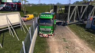 Driving The Mercedes Benz New Actros Gigaspace In Euro Truck Simulator 2 With Logitech G29 In 2k