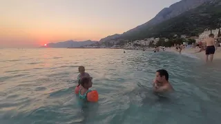 Baška Voda Croatia| Beautiful beaches| Stunning Sunsets| Lively Boardwalk| Awesome Mountain Backdrop