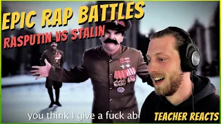 Teacher Reacts To "Rasputin VS Stalin - Epic Rap Battles" [SO EPIC]