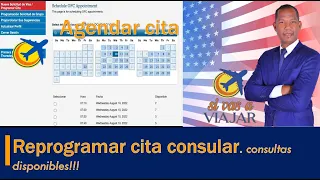 COMO REPROGRAMAR CITA CONSULAR AMERICANA (adelantar cita)