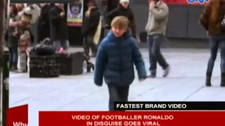 Video of footballer Ronaldo in disguise goes viral