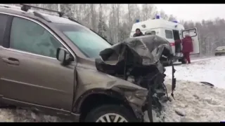 🟢Volvo XC90 crash winter (Russia)