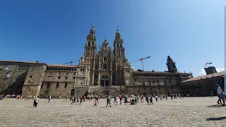 Chegada a Catedral de Santiago de Compostela de bike! Decimo primeiro dia de bicigrinação!