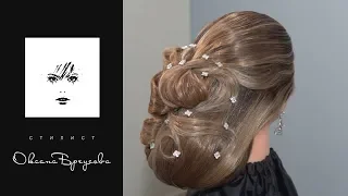 Прическа свадебная | вечерняя прическа на длинные волосы | Hairstyle wedding hairstyle for long hair