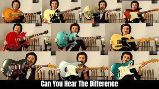 10 Guitars Can YOU Hear The Difference