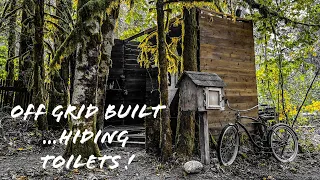 How to hide a porta potty or Outhouse ..Easy off-grid full build .