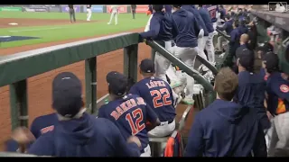 Astros Win 2022 World Series - Final Out Dugout Reaction