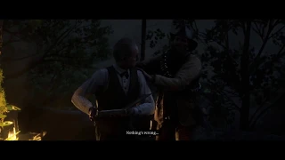 Red Dead Redemption 2 - Arthur kicks Leopold Strauss out of the camp