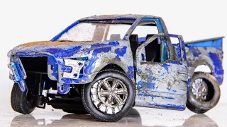 Restoration Damaged Ford F150 Model Car - Transforming on F150 Raptor