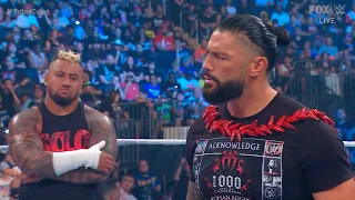 Roman Reigns and Solo Sikoa confronts The Usos (2/3) - WWE SmackDown 7/7/2023