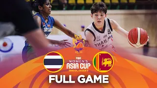 Thailand v Sri Lanka | Full Basketball Game | FIBA Women's Asia Cup 2023 - Division B