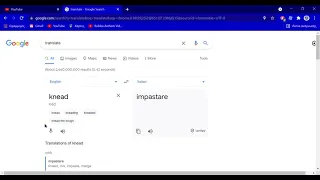 translating knead into italian