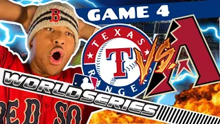 TEXAS CHAINSAW MASSACRE || RANGERS VS DBACKS WORLD SERIES GAME 4 FAN REACTION