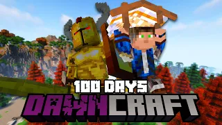 I Survived 100 Days of Hardcore Minecraft in DAWNCRAFT