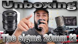 Unboxing and trying out the sigma 20mm f2 lens.