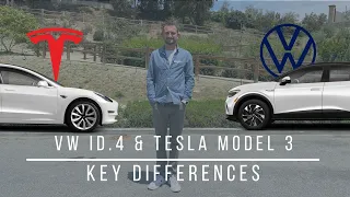 VW ID.4 & Tesla Model 3 - Key Differences | Edward CapoVW