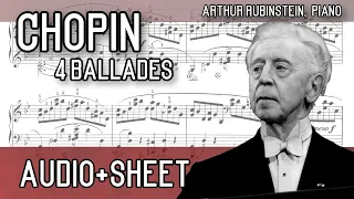Chopin - 4 Ballades (Audio+Sheet) [Rubinstein]