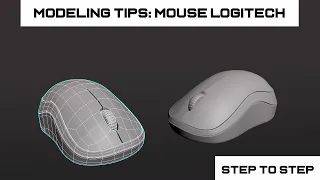 Modeling Tips: Base Mouse Logitech Tutorial #3ds #tutorial #modeling