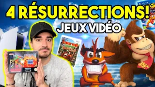 4 jeux vidéo REVENUS DE LA MORT !