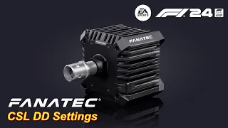 F1 24 FANATEC CSL DD Settings