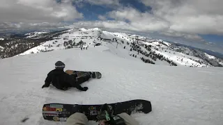 Snowboarding Palisades Tahoe - Day 2 - Siberia Express 7.1 - battery died
