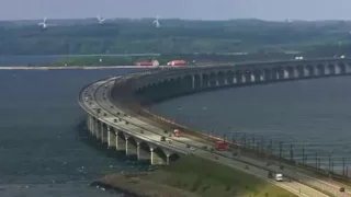 Дания, мост Большой Бельт