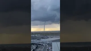 Tornado in the vicinity of Rome Fiumicino Airport