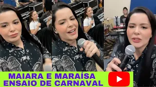 MAIARA E MARAÍSA ENSAIO DE CARNAVAL | #STORIES #SHORTS