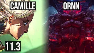 CAMILLE vs ORNN (TOP) | 8/1/10, Legendary, 300+ games | KR Master | v11.3