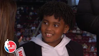 Kendrick Perkins’ 8-year-old son Stone on being a viral sensation | Hoop Streams | NBA on ESPN