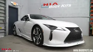 Lexus LC500 LC500h 2018-2022 Front Splitter Body Lip Kit | How to Install | NIA Body Kits