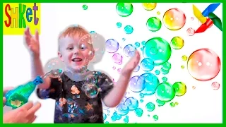 ПИСТОЛЕТ игрушка автоматическая ЗАПУСКАЕМ мыльные пузыри  Видео для ДЕТЕЙ Игры на улице