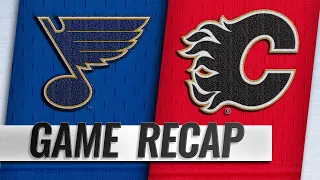 Allen makes 28 saves in Blues' 3-1 win over Flames