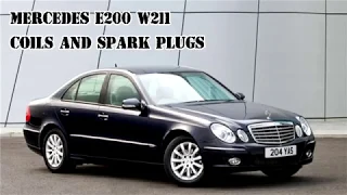 Mercedes e200 w211 Spark plugs and coils replacing