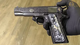 Samuel COLT Limited Edition 1 of 500: COLT 1911 Engraved with GOLD, 45ACP